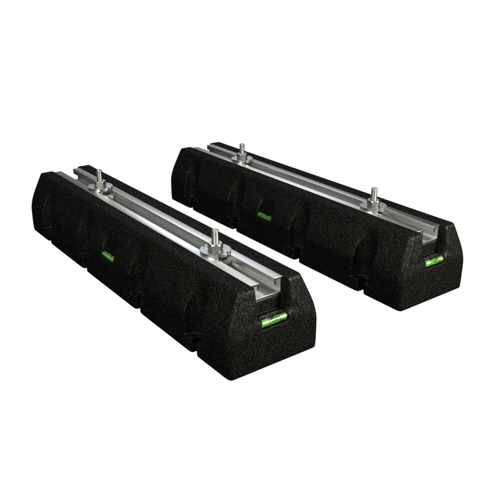 MRCOOL Condenser Riser Leveling Hardware and Accessories Left side angel view