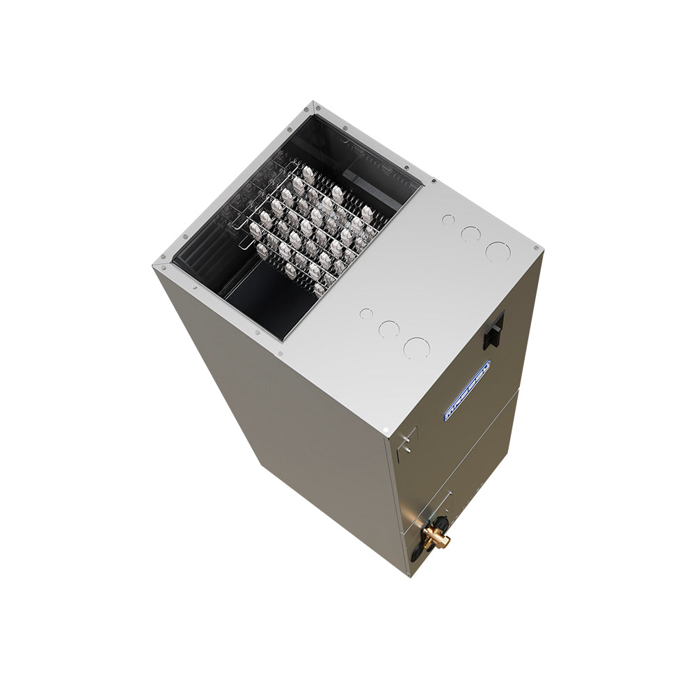 MRCOOL DIY Hybrid 36k ducted air handler Top view showing heat kit inside 