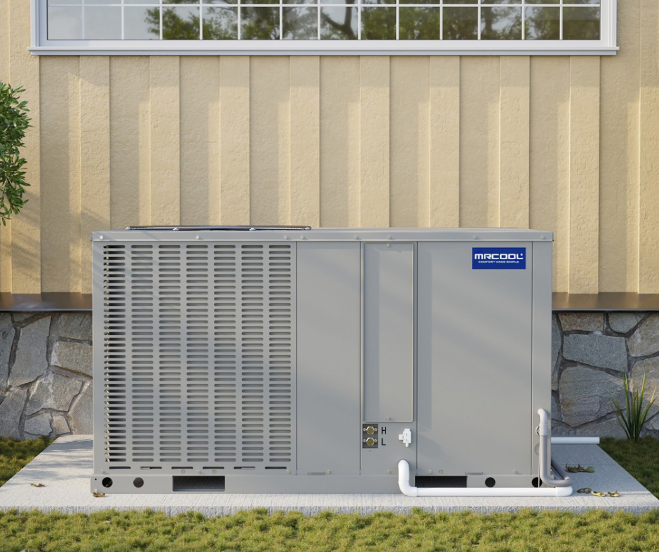 MRCOOL versapro package heat pump picture installed 