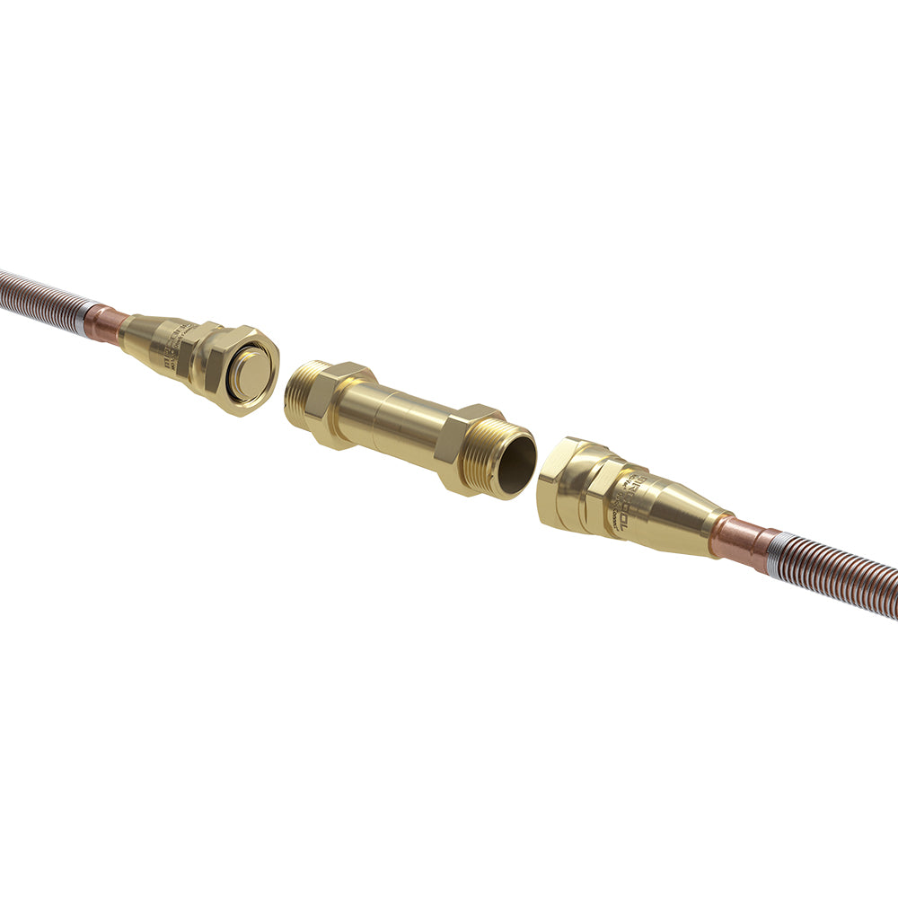 MRCOOL DIYCOUPLER 1/4 x 1/2 No Vac Line Set Coupler
MRCOOL 1412 Pre Charged Quick Connect Coupler
DIYCOUPLER 1412 HVAC Extension Fitting
MRCOOL DIY Line Set Connector 1412