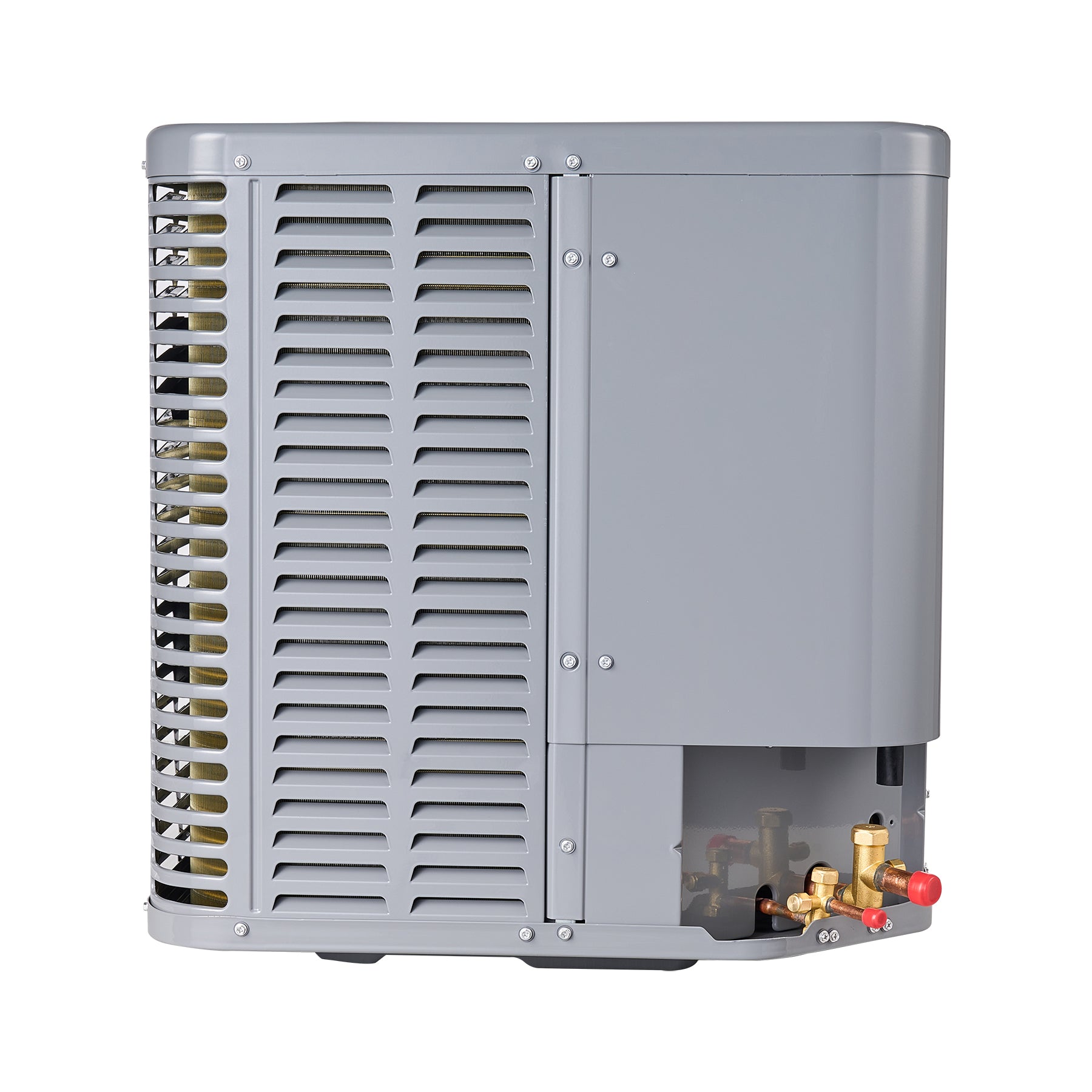 MRCOOL signature series outdoor air conditioner condenser Side view 