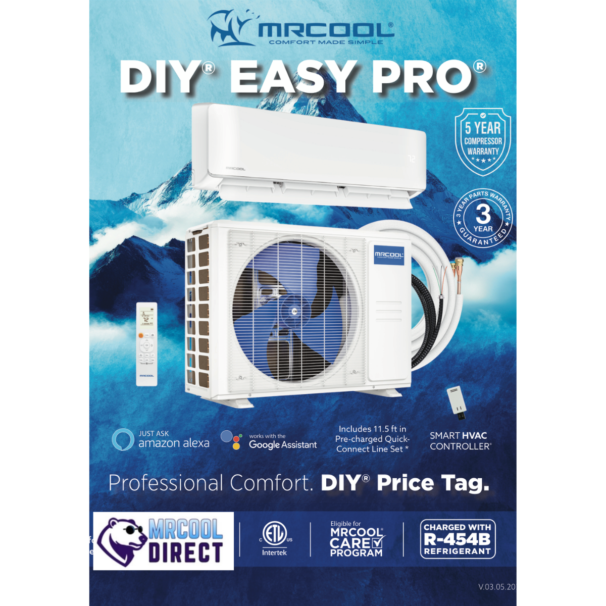 mrcool easypro diy mini split warranty and info sheet