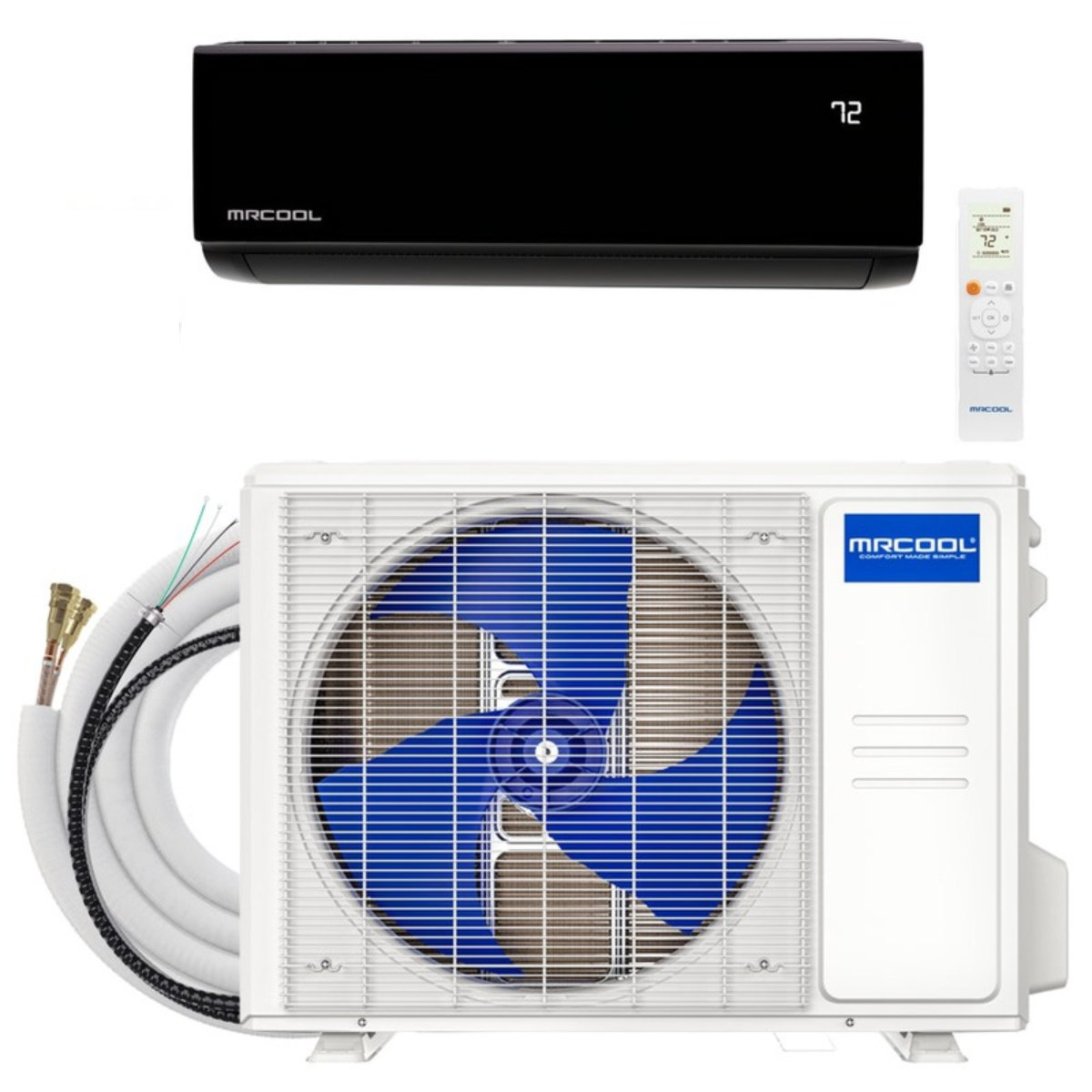 MRCOOL DIY 18K BTU black mini split complete system 230V DIYS-24-HP-B-230A11-O main photo