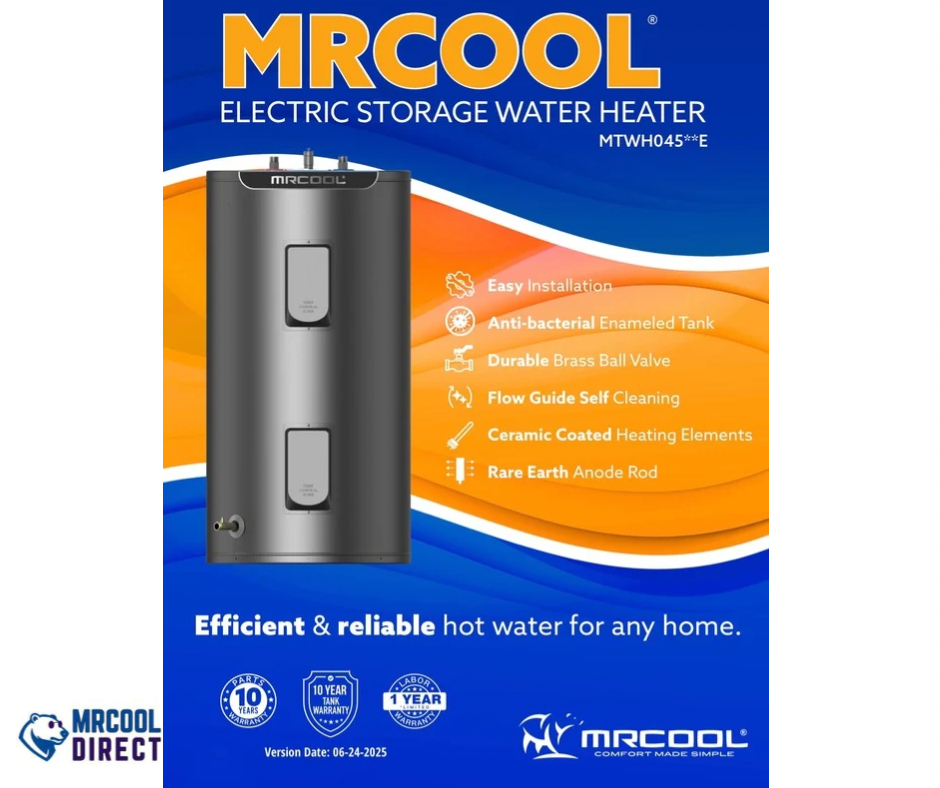MRCOOL hot water heater warranty sheet