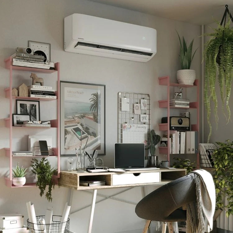 Mrcool wall mount air handler photo of what it would look like installed in room 