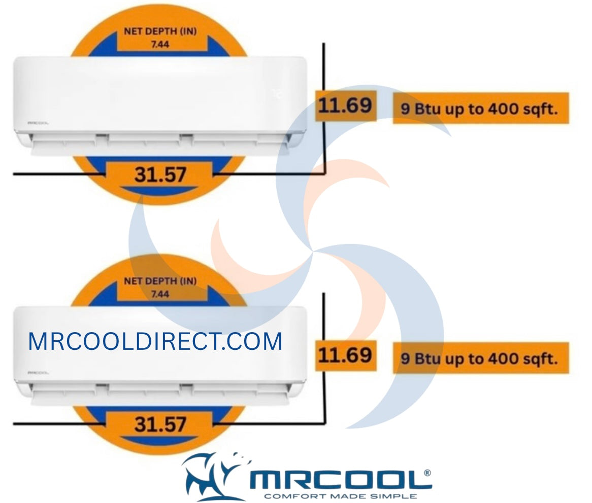MRCOOL DIY 9K Air Handler Indoor Unit spec sheet