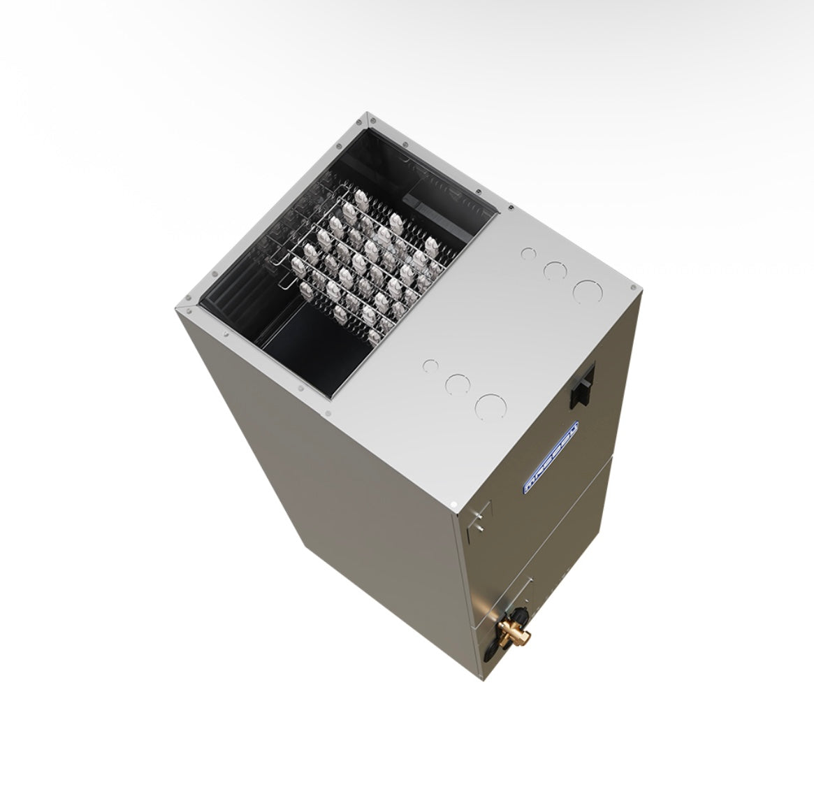 MRCOOL 36K DIY hybrid ducted air handler Top view with heat kit installed 