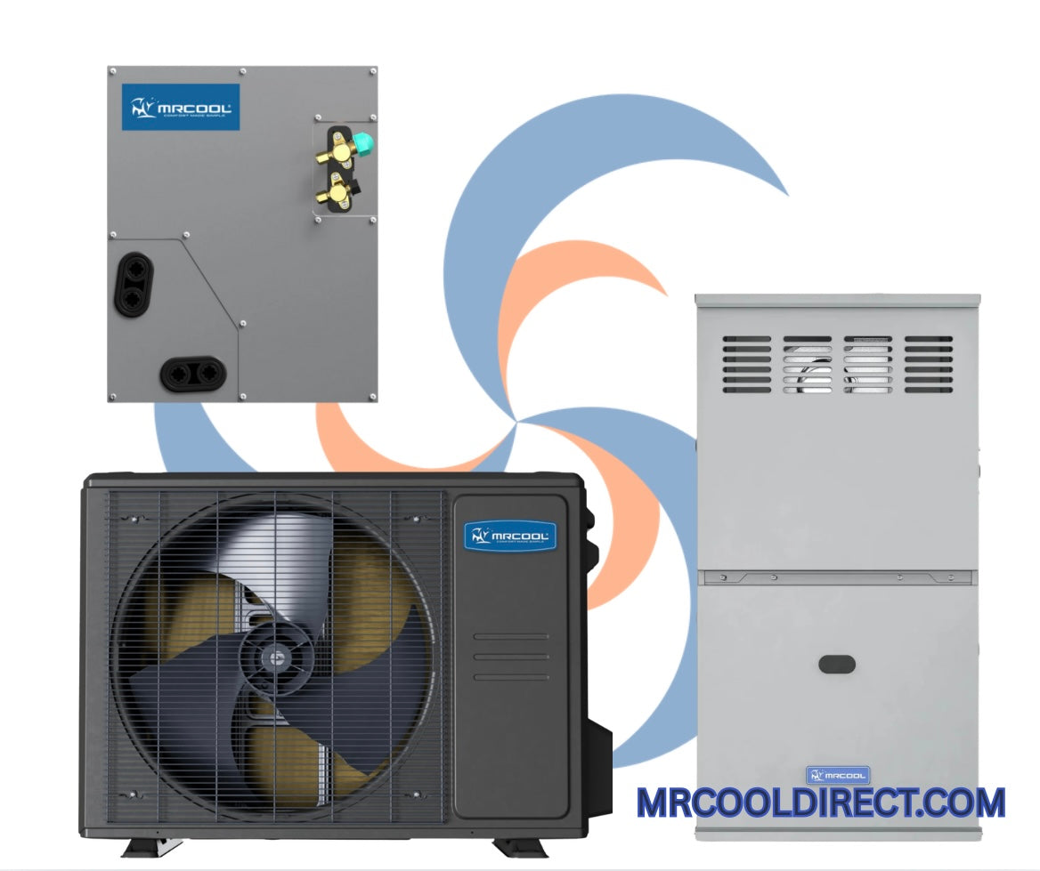 MRCOOL MRCOOL 2 Ton Complete System Bundle MGA80SE060B4C MCMP1824BOTB UHP18024-O