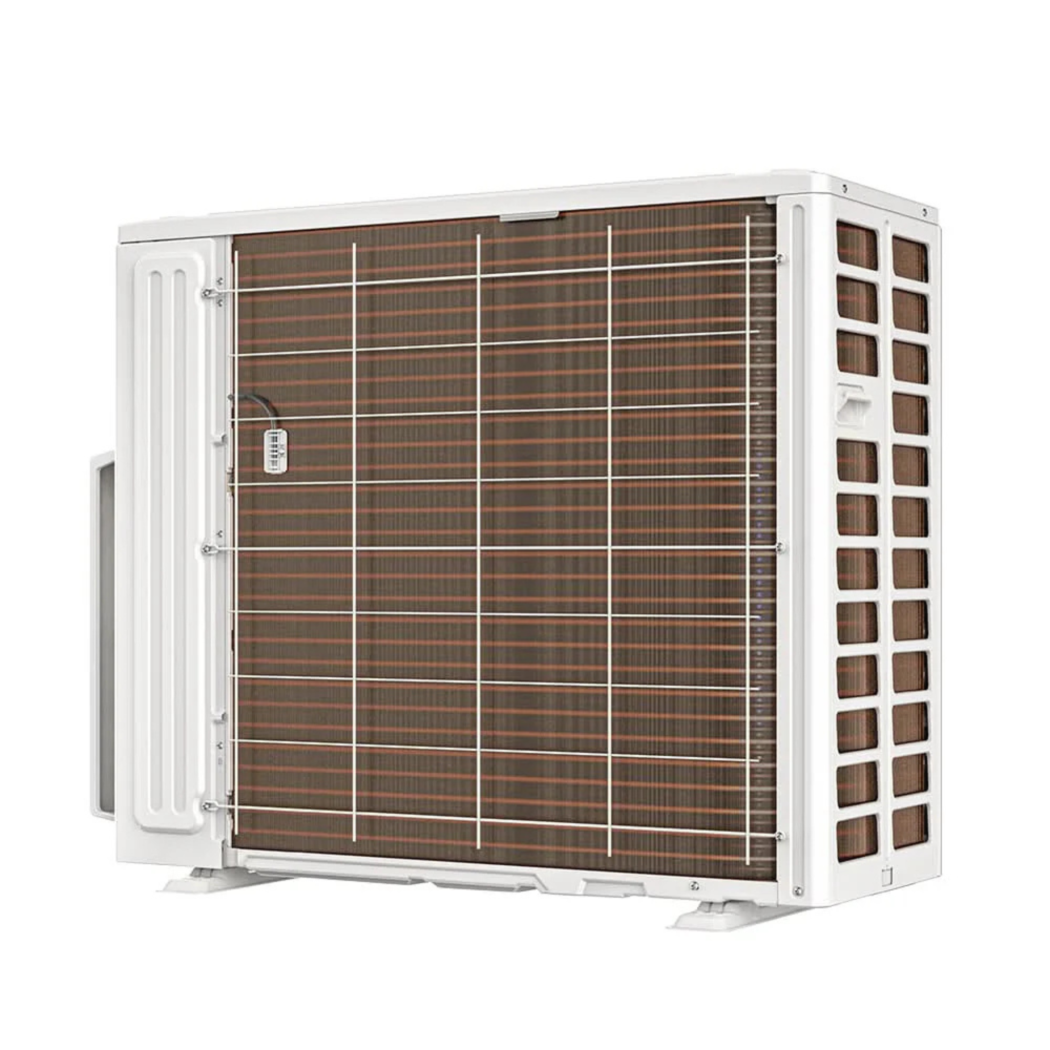 MRCOOL DIY 5th Gen 4-Zone 27,000 BTU ductless mini split outdoor heat pump condenser back view DIY-MULTI4-27HP230D-O