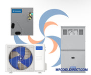 MRCOOL® 2 Ton Central Hyper Heat Air Conditioner and 80% AFUE, 40K BTU 14.5" Gas Furnace Split System - Upflow, Horizontal, or Downflow