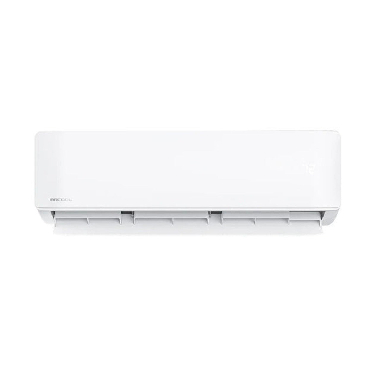 MRCOOL DIY 5th Gen wall mount air handler front view on white background. 