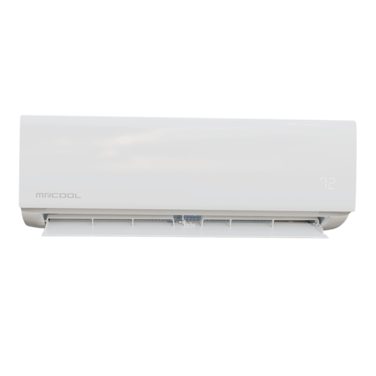 mrcool easy pro 12k air handler white wall unit front up close photo EZPRO-12-HP-WMAH-115DE-O