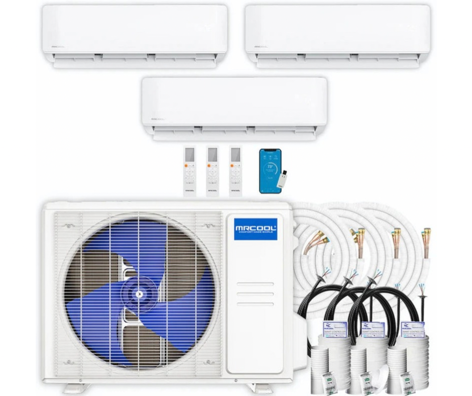 Glee Mini Split System MRCOOL® DIYM327HPW05D21 27K BTU 4-Zone DIY® Mini Split System – MRCOOL ...
