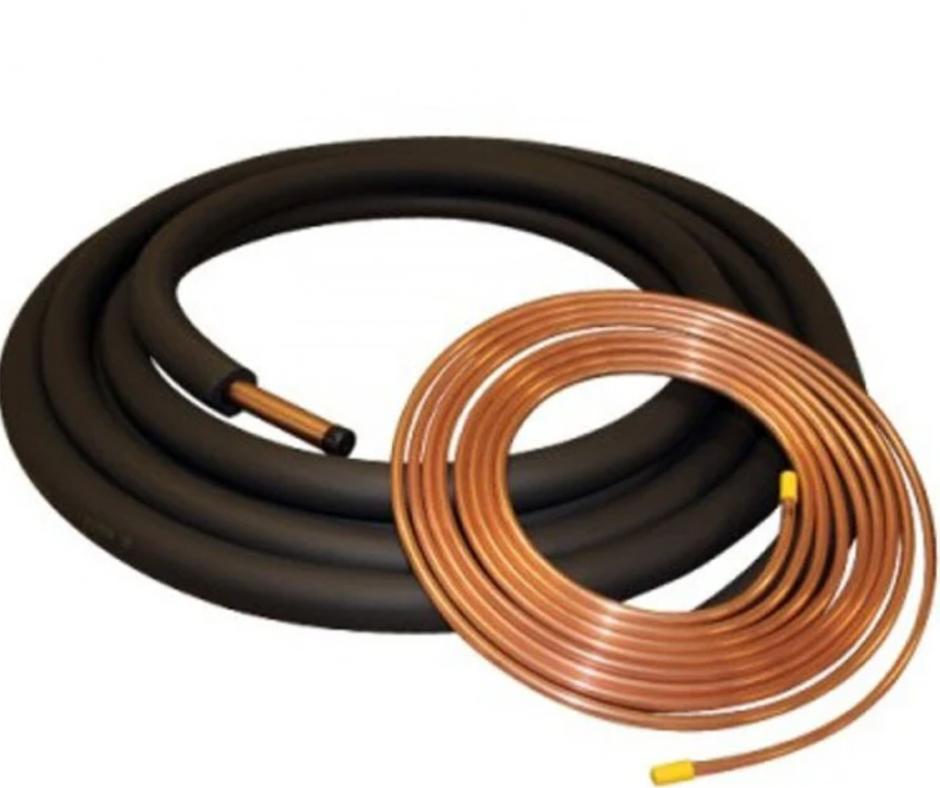 Copper insulated HVAC line set 3/8 x 3/4
