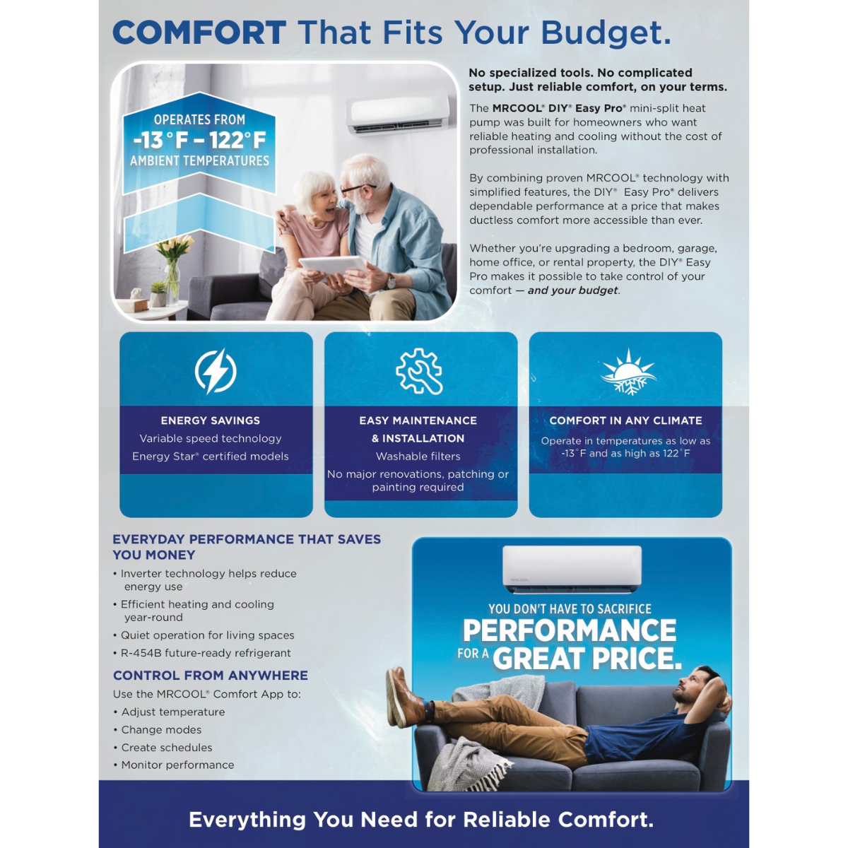 mrcool easypro diy mini split info sheet 