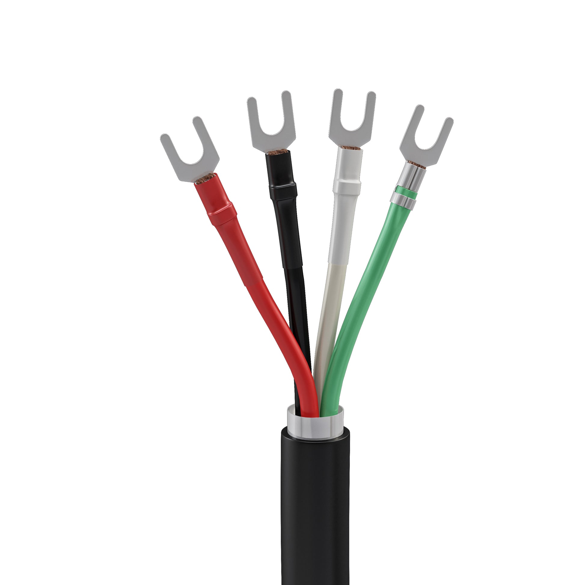 MRCOoL communication wire end up close with white background 