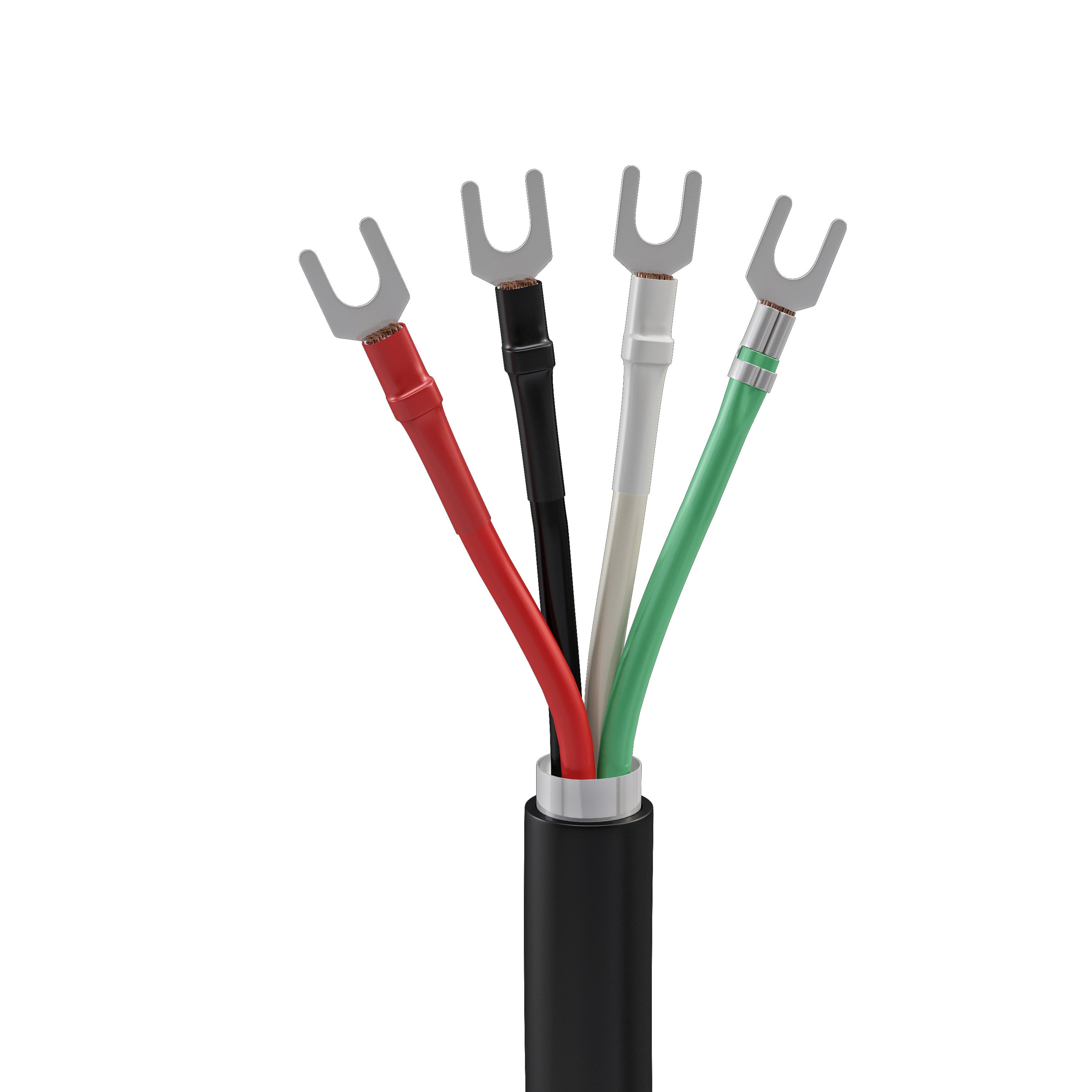 MRCOoL communication wire end up close with white background 