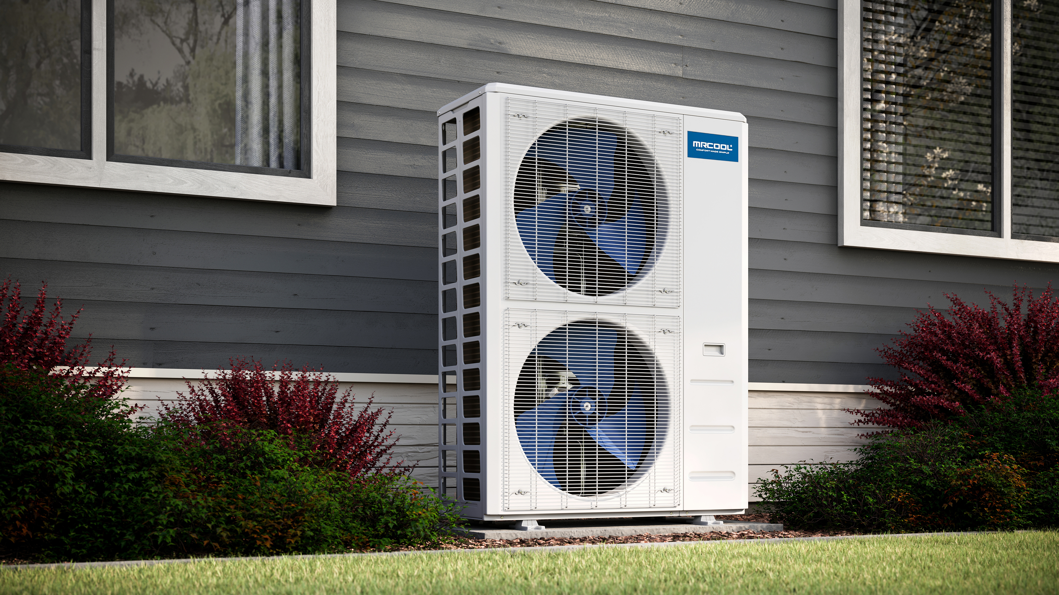 Mrcool outside condenser installed picture 