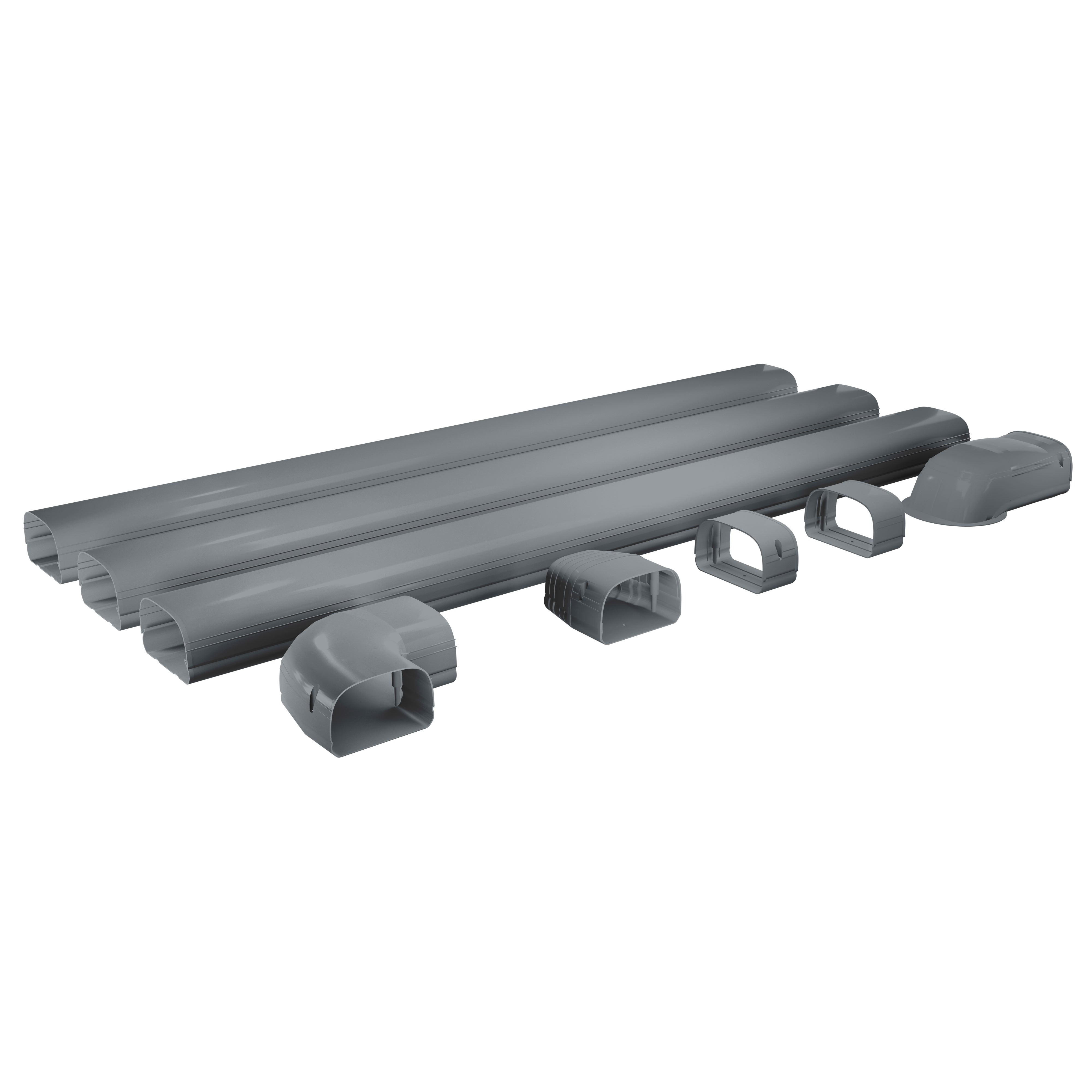 MRCOOL LineGuard MLG450-G-01 – 4.5” Line Set Cover Kit (Gray) – MRCOOL ...