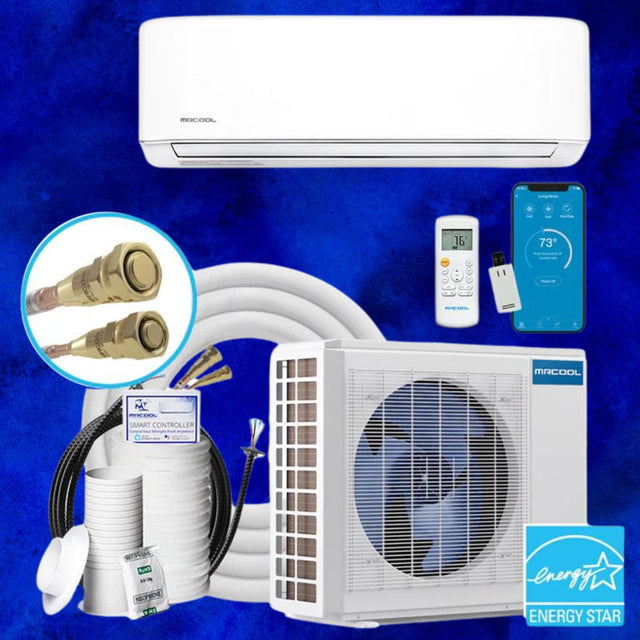 MRCOOL DIY 12K BTU Ductless Mini Split Heat Pump Complete System, Energy Star, 4th Gen, DIY-12-HP-WM-115C25