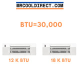 MRCOOL DIY Mini Split - 30,000 BTU 2 Zone Ceiling Cassette Ductless Air Conditioner and Heat Pump with 35 ft. Install Kit, DIYM236HPC00C13