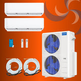 MRCOOL Direct 2 Zone system with 2 fan condenser and air handlers