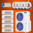 MRCOOL Direct 5 Zone System with 2 fan condenser and cassettes.