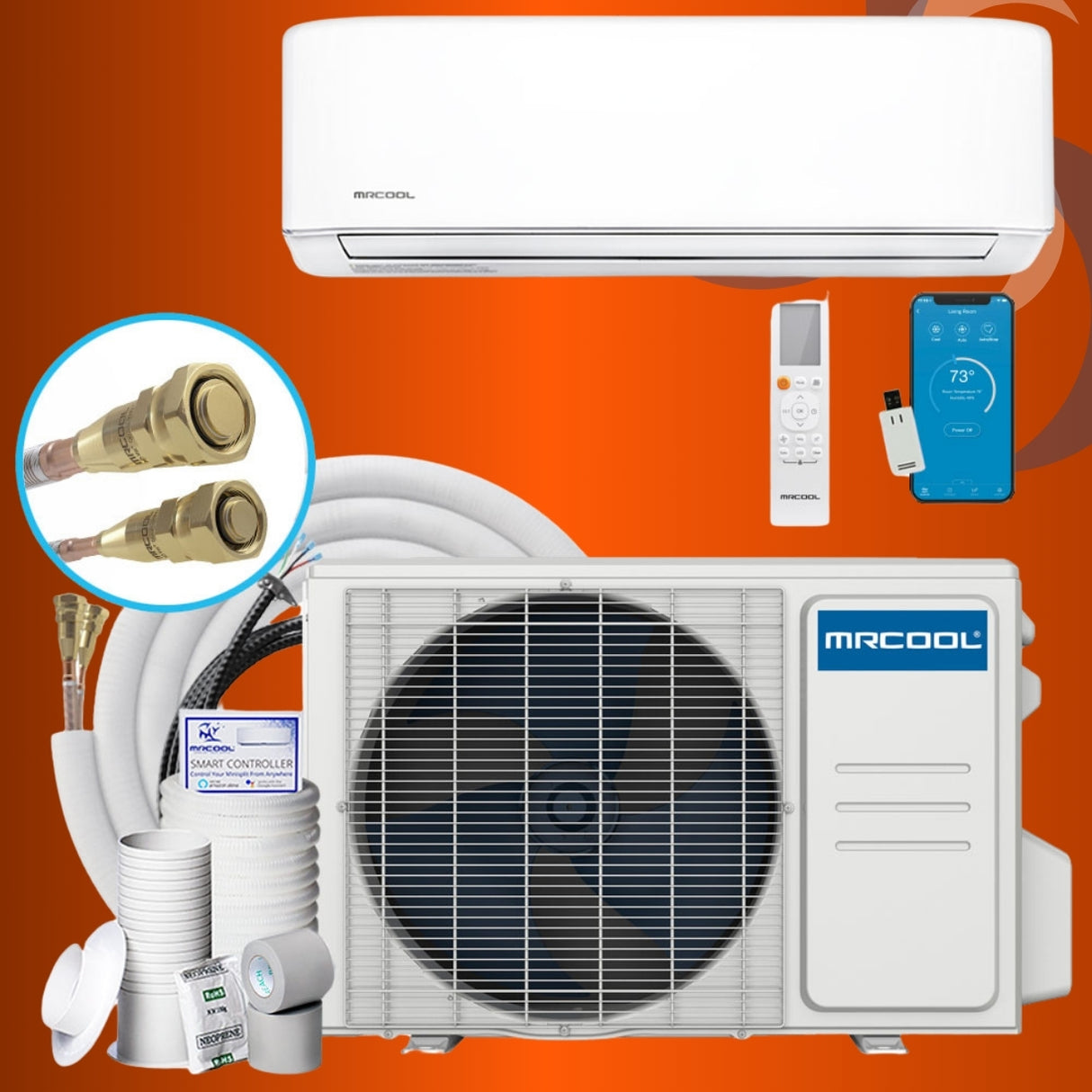 MRCOOL 9K BTU Mini Split Heat Pump DIY Easy Pro EZPRO-09