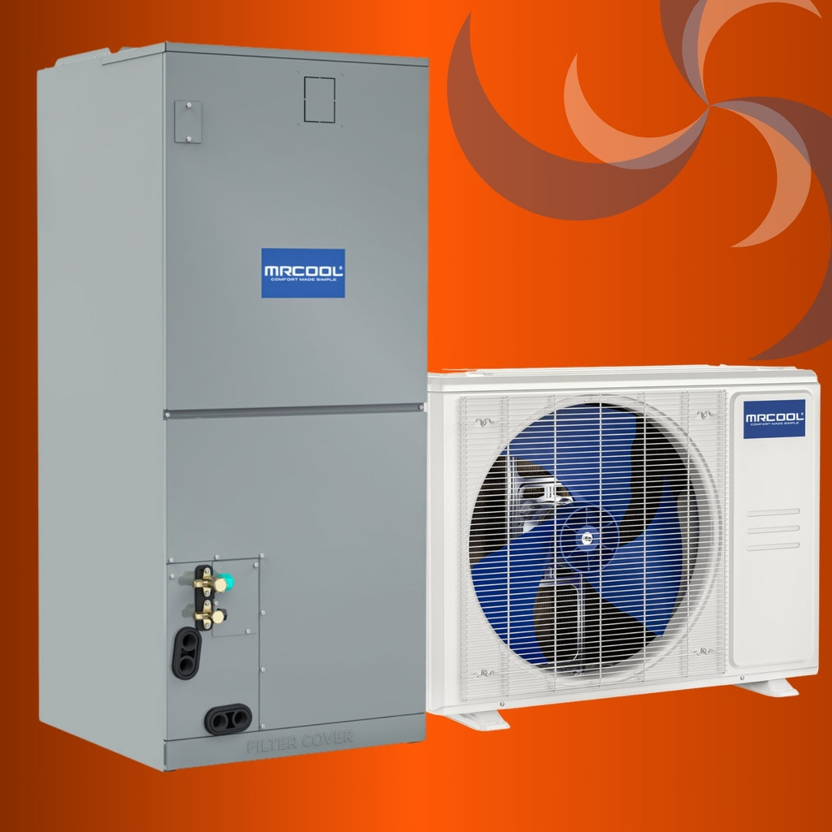 2 Ton VersaPro Multipositional 16.6 SEER2 MrCool VersaPro Central Ducted Heat Pump Split System