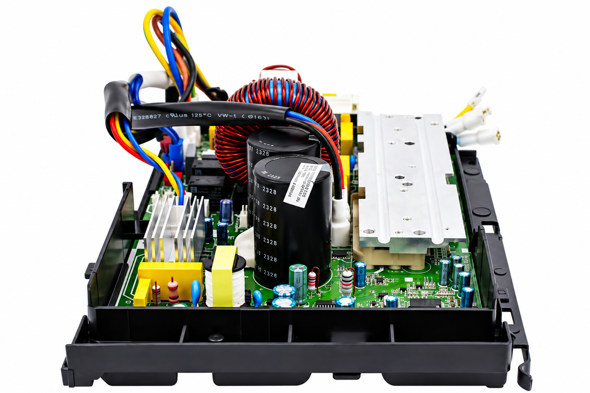 MRCOOL control board sub-assembly replacement part for DIY-24-HP-C-230B 24,000 BTU ductless mini split heat pump outdoor condenser.