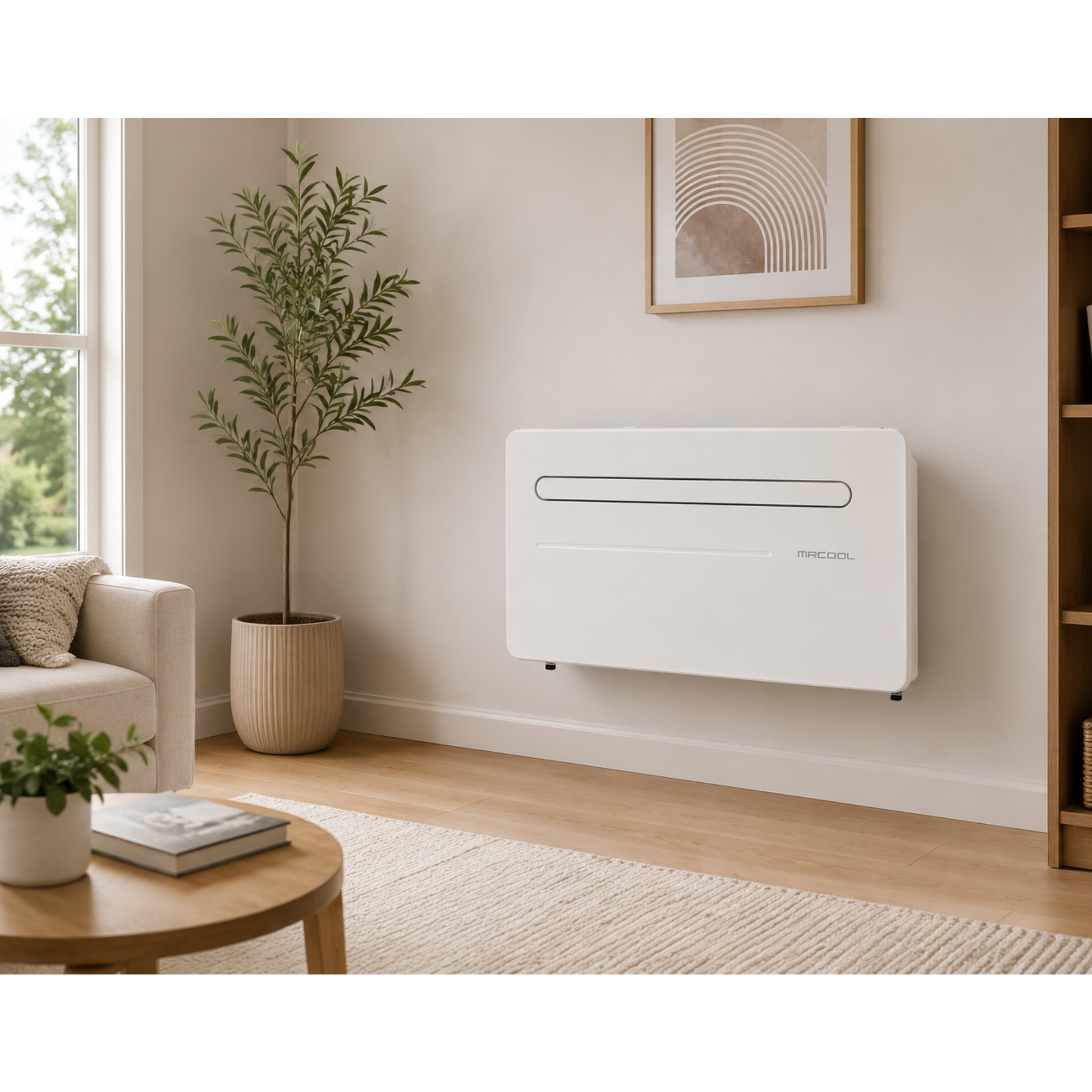MRCOOL MTHP wall mounted inverter heating and cooling system Installed photo 