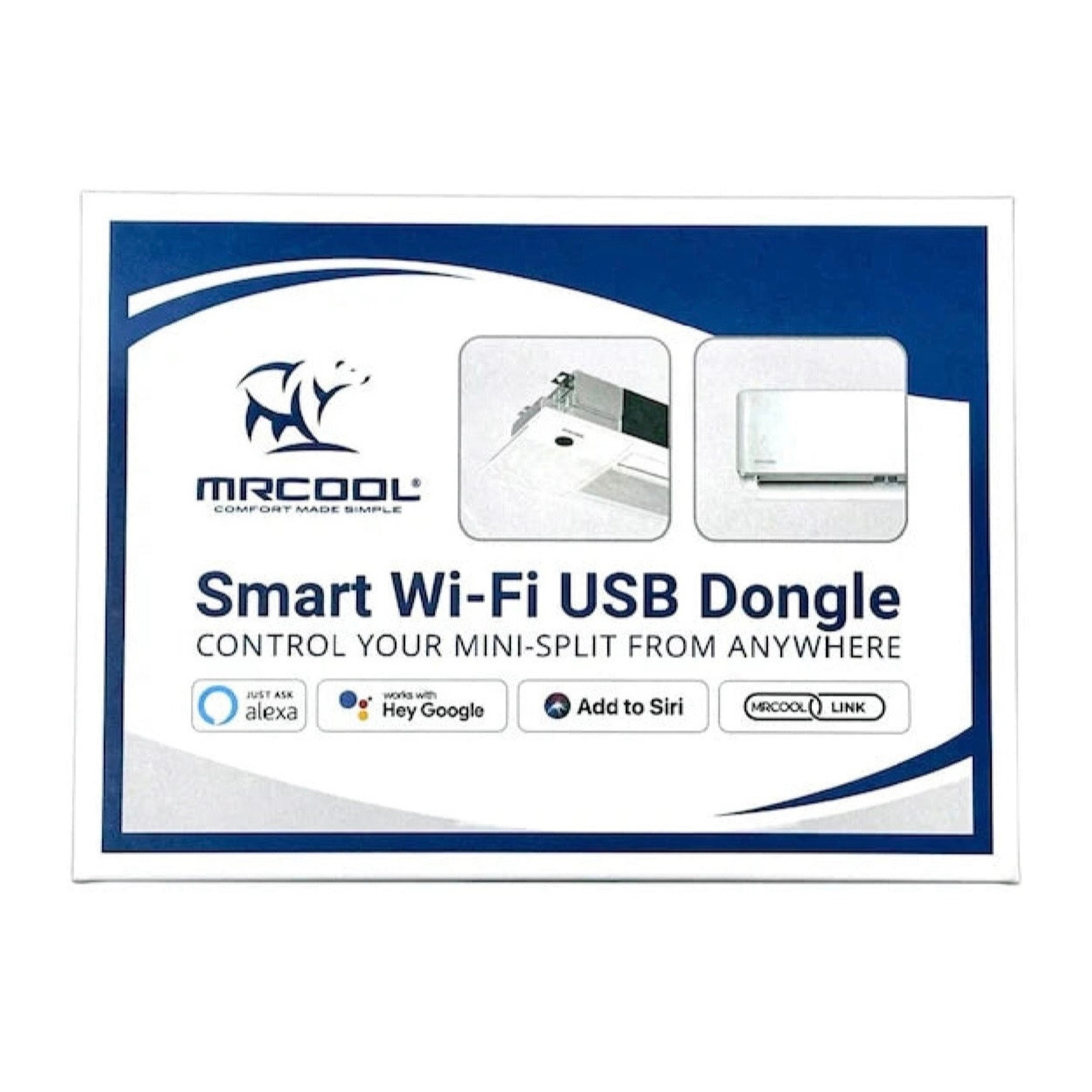 MRCOOL Smart WiFi USB dongle for mini split systems with Alexa Google Assistant Siri and smartphone app control compatibility