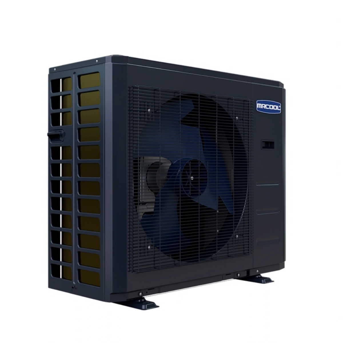 MRCOOL Universal 24,000 BTU 2 ton R-454B DC inverter heat pump condenser UHP18024-O angled view